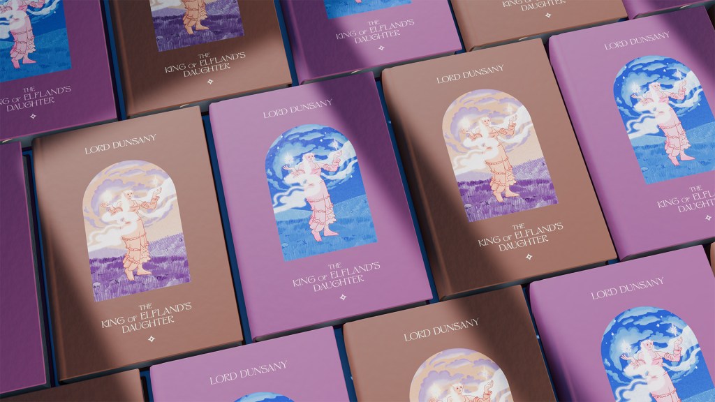 I created this illustration as a book cover proposal for The King of Elfland’s Daughter, a classic fantasy novel celebrated for its poetic language and mythic atmosphere.